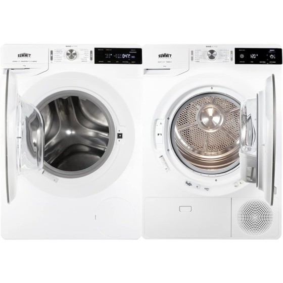 Summit Appliance SLS24W3P Washer/Heat Pump Dryer Combination, Combines SLW241W Washer & SLD242W Heat Pump Dryer