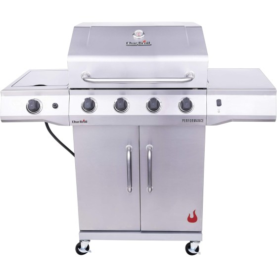 Charbroil Performance Series Convective 4-Burner with Side Burner Cabinet Propane Gas Grill